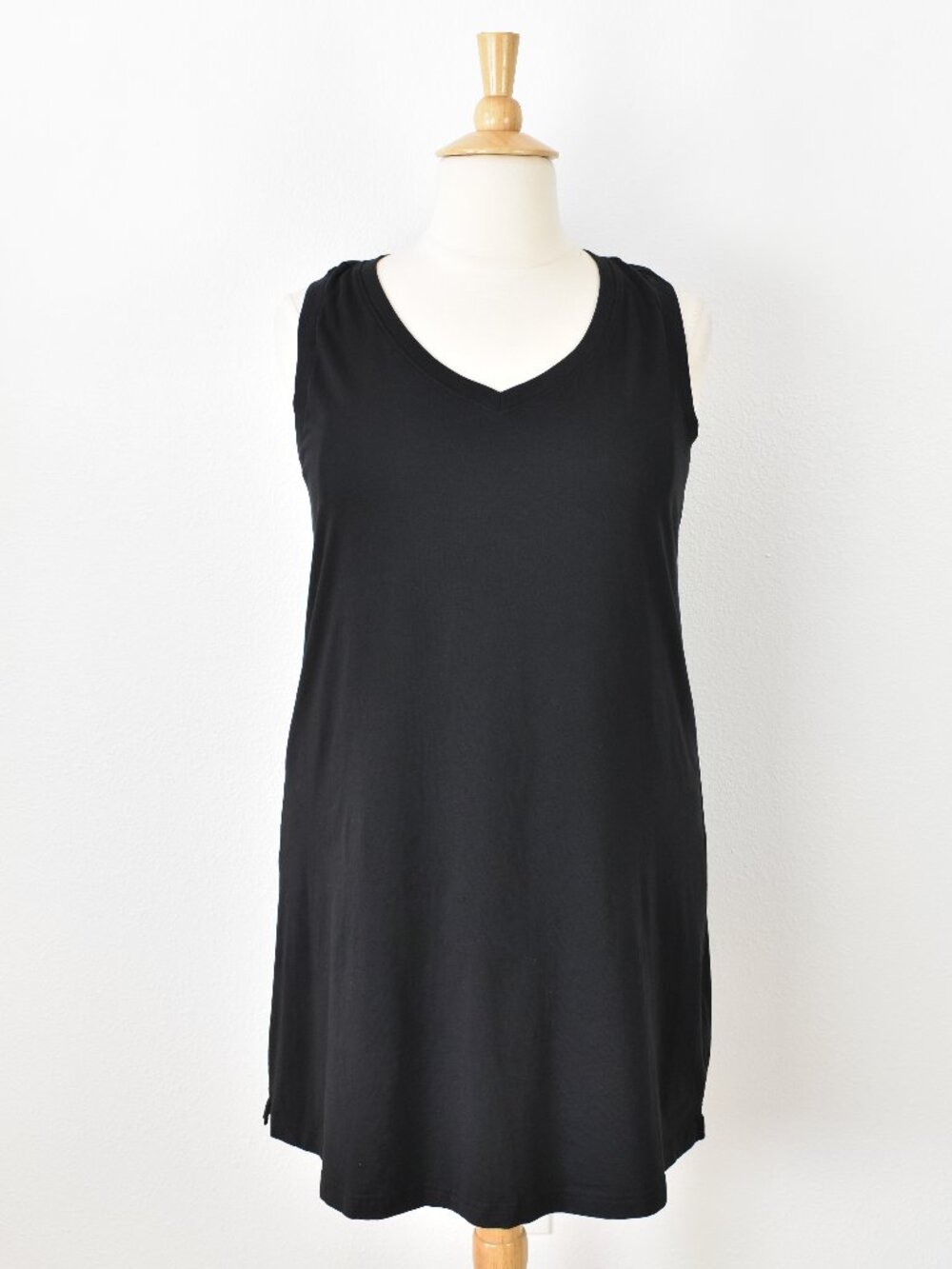 Pact Organic Cotton Softspun A-Line Tank Dress Black - XL